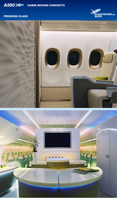 Airbus A350 XWB Cabin Design Concepts