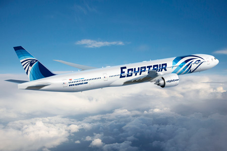 Egyptair Boeing 777-300ER with new livery