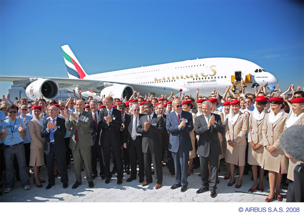 Emirates Airbus A380 Delivery