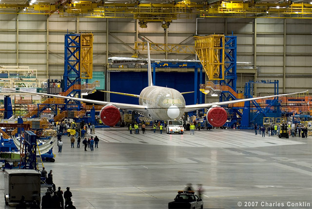 First Boeing 787 Dreamliner done