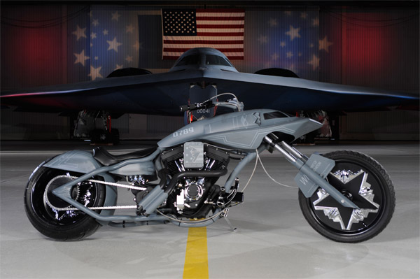 Northrop Grumman B-2 Stealth Bike built by Orange County Choppers