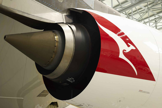 Qantas Airbus A380 Engine Inspection