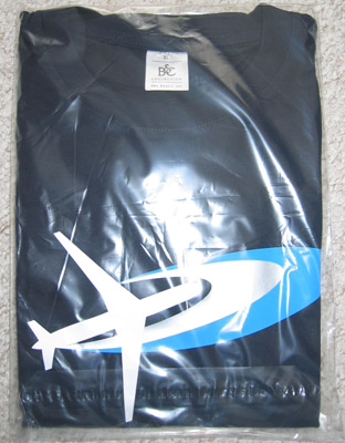Flightstory.net T-Shirt with matte-silver color
