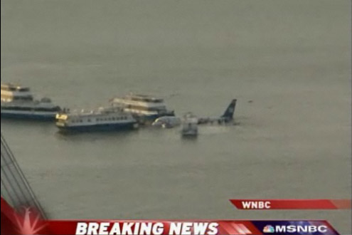 USAirways Flight 1549 in Hudson River New York